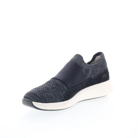 Clarks Un Rio Knit 26165487 Womens Black Wide Lifestyle Sneakers Shoes