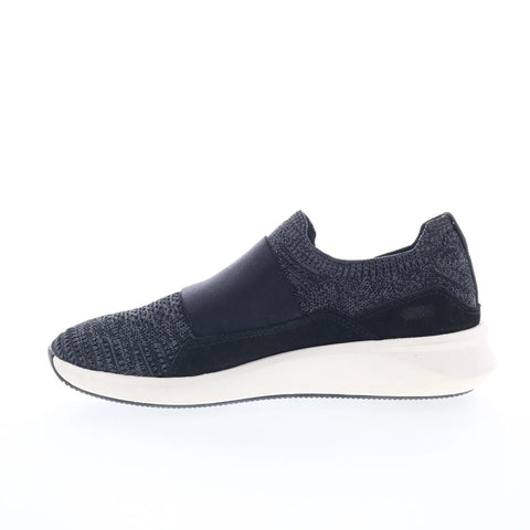 Clarks Un Rio Knit 26165487 Womens Black Wide Lifestyle Sneakers Shoes