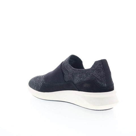 Clarks Un Rio Knit 26165487 Womens Black Wide Lifestyle Sneakers Shoes