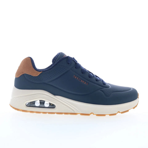 Skechers UNO - Suited On Air Mens Blue Wide Lifestyle Sneakers Shoes