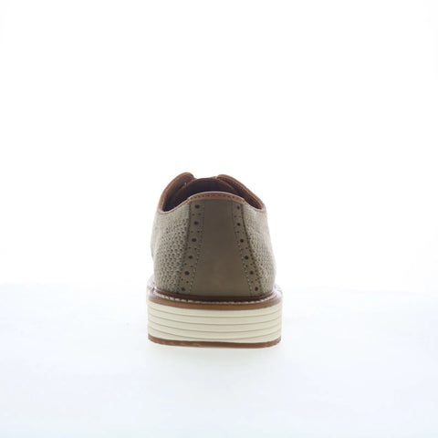 Johnston & Murphy Upton Knit Mens Gray Oxfords Wingtip & Brogue Shoes