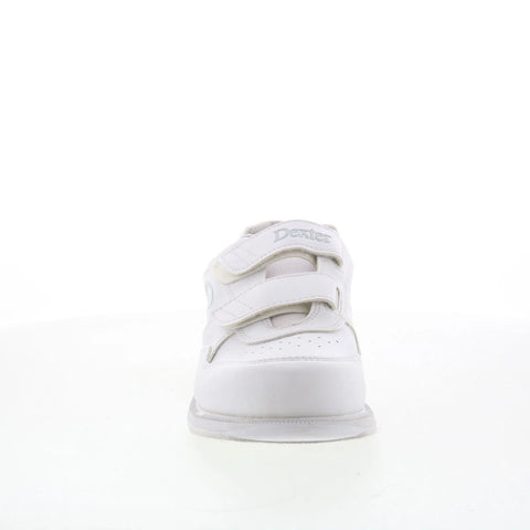 Dexter V-Strap B2513-9 Mens White Synthetic Strap Athletic Bowling Shoes
