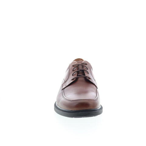 Rockport Dressports Luxe Apron Toe Mens Brown Wide Casual Oxfords Shoes