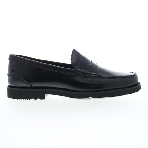 Rockport Modern Prep Penny Mens Black Wide Loafers & Slip Ons Penny Shoes