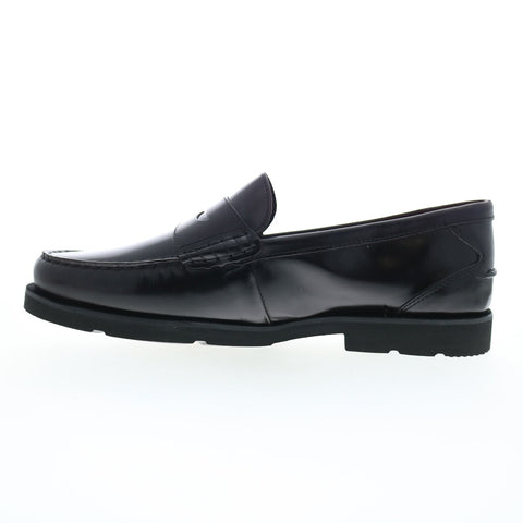 Rockport Modern Prep Penny Mens Black Wide Loafers & Slip Ons Penny Shoes