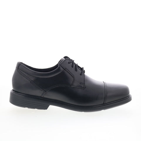 Rockport Charles Road Cap Toe V80556 Mens Black Wide Oxfords Cap Toe Shoes