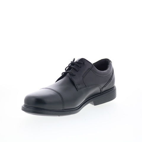 Rockport Charles Road Cap Toe V80556 Mens Black Wide Oxfords Cap Toe Shoes