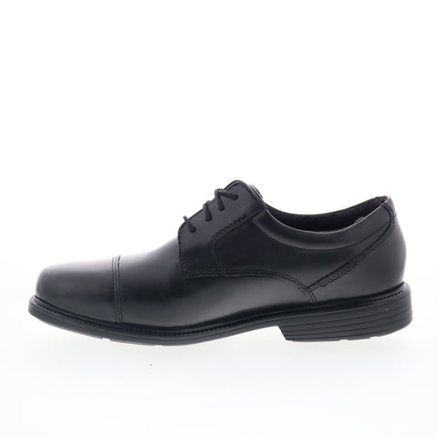Rockport Charles Road Cap Toe V80556 Mens Black Wide Oxfords Cap Toe Shoes