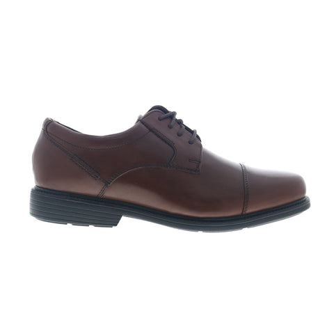 Rockport Charles Road Cap Toe V80557 Mens Brown Wide Oxfords Cap Toe Shoes