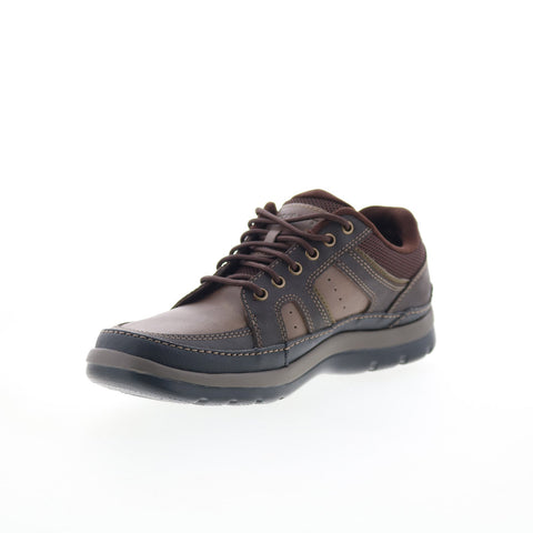 Rockport Get Your Kicks Mudguard Blucher  Mens Brown Wide Sneakers Shoes