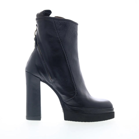 A.S. 98 Vale A53206-302-6002 Womens Black Leather Ankle & Booties Boots