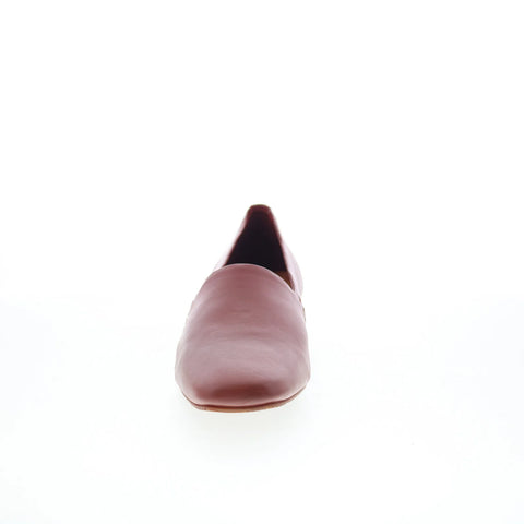 Softwalk Vale S2368-245 Womens Brown Leather Slip On Loafer Flats Shoes