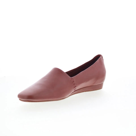 Softwalk Vale S2368-245 Womens Brown Leather Slip On Loafer Flats Shoes
