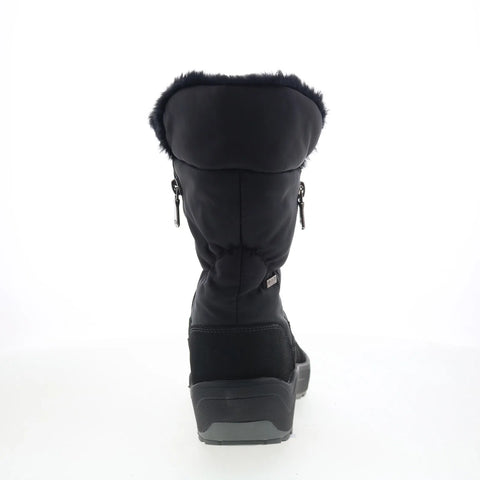 Pajar Valentina 77563 Womens Black Canvas Zipper Casual Dress Boots