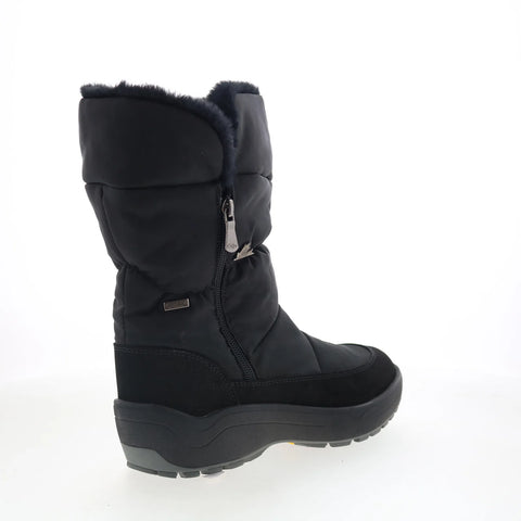 Pajar Valentina 77563 Womens Black Canvas Zipper Casual Dress Boots