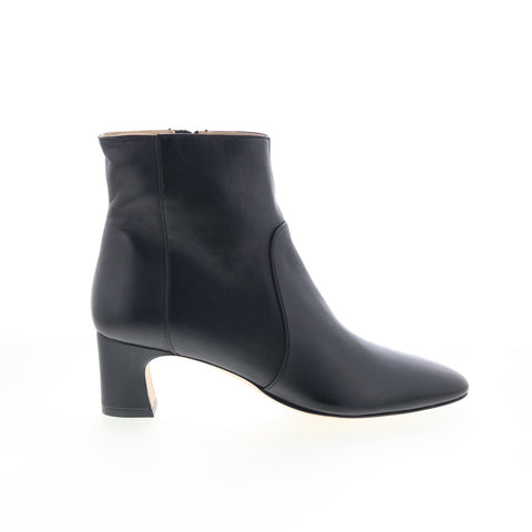 Bruno Magli Valeria Womens Black Leather Zipper Ankle & Booties Boots