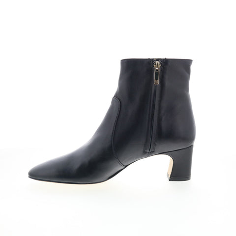Bruno Magli Valeria Womens Black Leather Zipper Ankle & Booties Boots