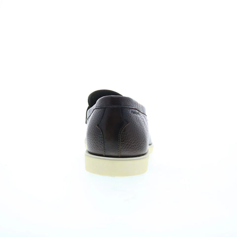 Pastori by Di Bianco Valerian Adria Mens Brown Leather Loafers Penny Shoes