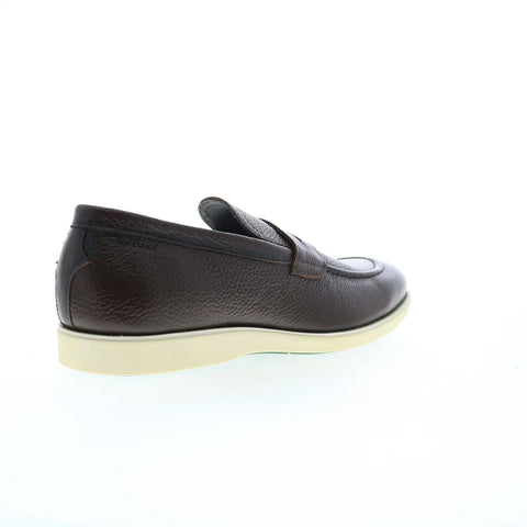 Pastori by Di Bianco Valerian Adria Mens Brown Leather Loafers Penny Shoes