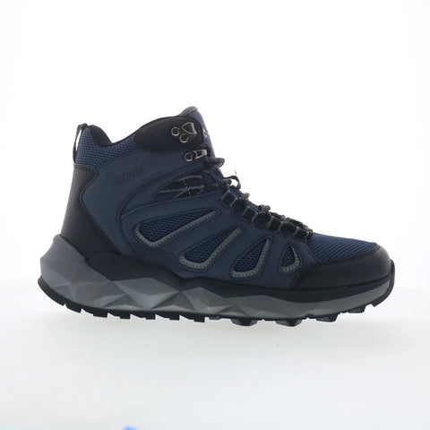 Hi-Tec Valley Geo Mid Hiker CH80293M-DBV Mens Blue Mesh Hiking Boots