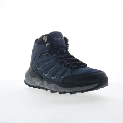 Hi-Tec Valley Geo Mid Hiker CH80293M-DBV Mens Blue Mesh Hiking Boots