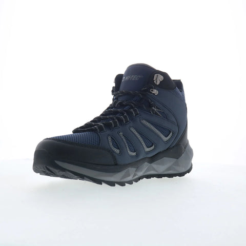 Hi-Tec Valley Geo Mid Hiker CH80293M-DBV Mens Blue Mesh Hiking Boots