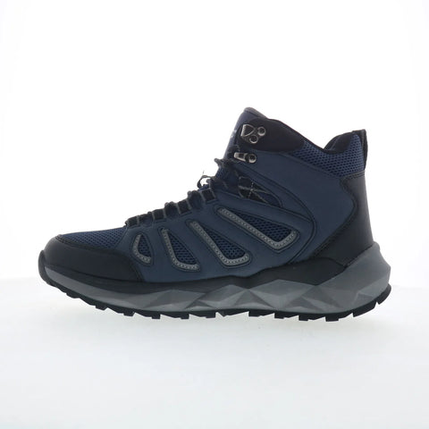 Hi-Tec Valley Geo Mid Hiker CH80293M-DBV Mens Blue Mesh Hiking Boots