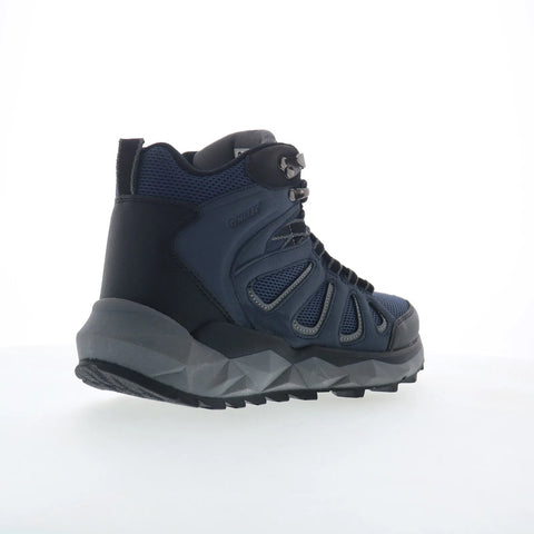 Hi-Tec Valley Geo Mid Hiker CH80293M-DBV Mens Blue Mesh Hiking Boots