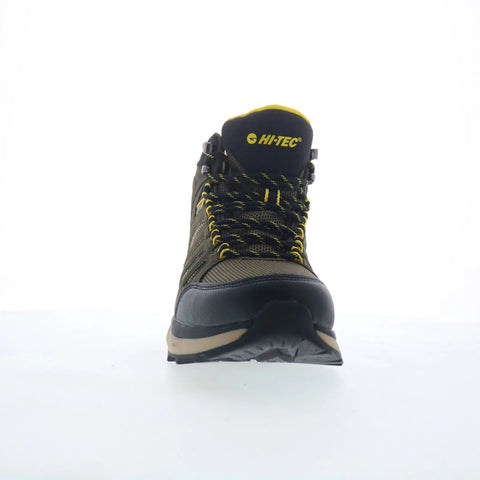 Hi-Tec Valley Geo Mid Hiker CH80293M-GBY Mens Green Mesh Hiking Boots