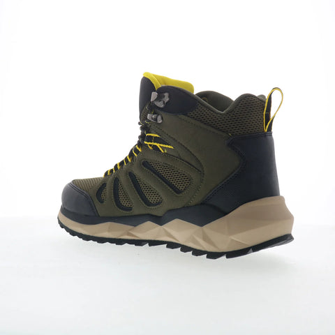 Hi-Tec Valley Geo Mid Hiker CH80293M-GBY Mens Green Mesh Hiking Boots
