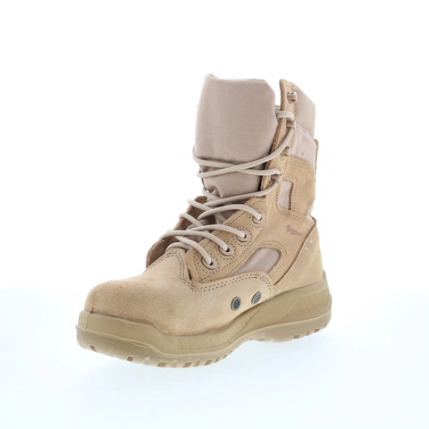 Belleville Tactical Hot Weather Steel Toe Made In USA Mens Brown Wide Boots