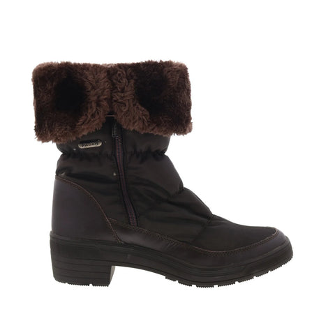 Pajar Ventura 53210 Womens Brown Leather Zipper Ankle & Booties Boots