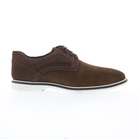Studio Belvedere Verona Mens Brown Nubuck Oxfords & Lace Ups Plain Toe Shoes