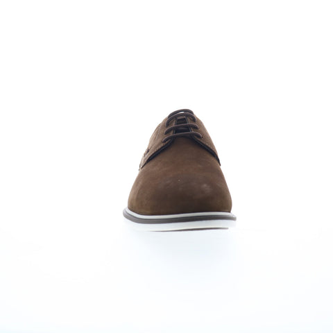 Studio Belvedere Verona Mens Brown Nubuck Oxfords & Lace Ups Plain Toe Shoes