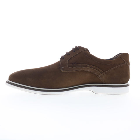 Studio Belvedere Verona Mens Brown Nubuck Oxfords & Lace Ups Plain Toe Shoes