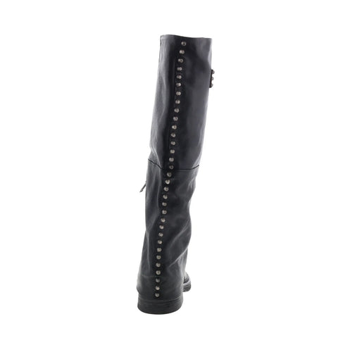 A.S. 98 Verill Womens Black Leather Zipper Over The Knee Boots