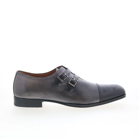 Mezlan Verona 20984 Mens Gray Leather Loafers & Slip Ons Casual Shoes