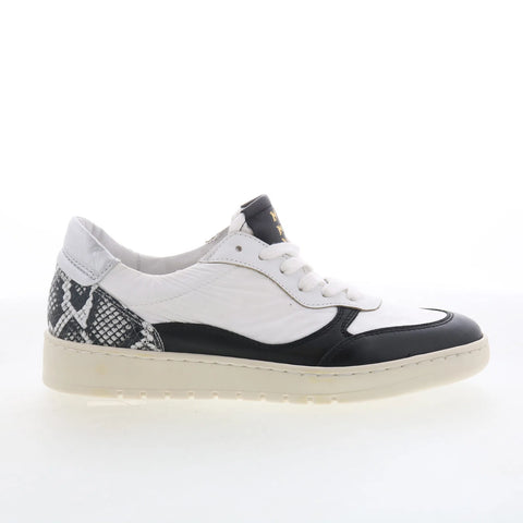 Miz Mooz Veronica Womens White Leather Lace Up Lifestyle Sneakers Shoes