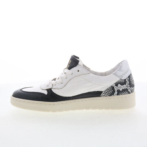 Miz Mooz Veronica Womens White Leather Lace Up Lifestyle Sneakers Shoes