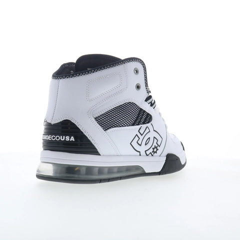 DC Versatile HI DC01838110-WHTBLK Mens White Skate Inspired Sneakers Shoes