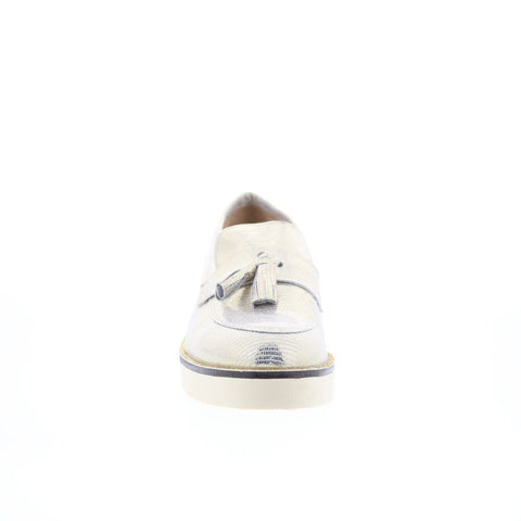 Via Studio Tejus Platino VIA 59 Womens Silver Loafers & Slip Ons Casual Shoes