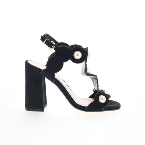 Via Studio Camoscio Pelle VIA 35 Womens Black Suede Pumps Heels Shoes