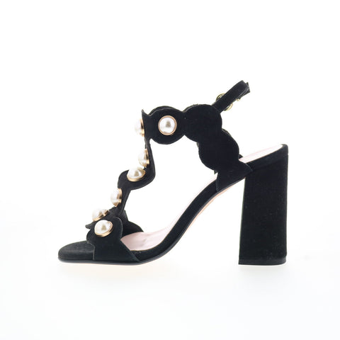 Via Studio Camoscio Pelle VIA 35 Womens Black Suede Pumps Heels Shoes