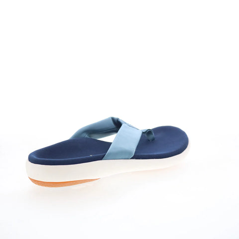 Spenco Victoria SP1024BLS Womens Blue Synthetic Flip-Flops Sandals Shoes