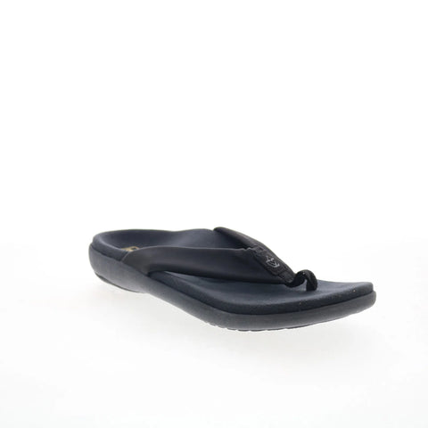 Spenco Victoria SP1024JBK Womens Black Synthetic Flip-Flops Sandals Shoes