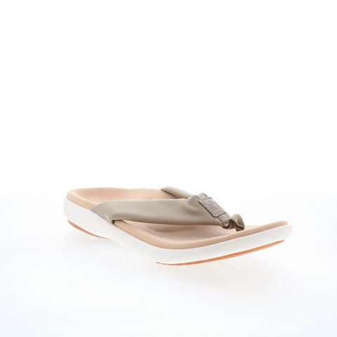Spenco Victoria SP1024TPE Womens Brown Synthetic Flip-Flops Sandals Shoes