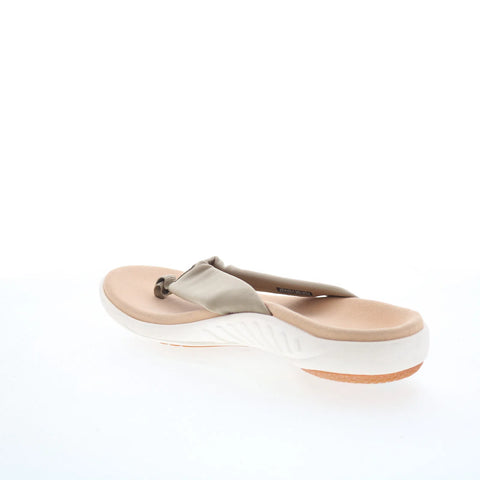 Spenco Victoria SP1024TPE Womens Brown Synthetic Flip-Flops Sandals Shoes