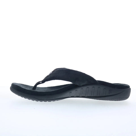 Spenco Victoria SP1182BLK Womens Black Synthetic Flip-Flops Sandals Shoes