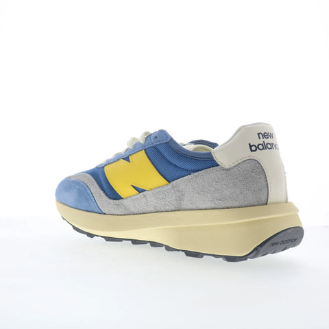 New Balance 370 U370YB Mens Blue Suede Lifestyle Sneakers Shoes