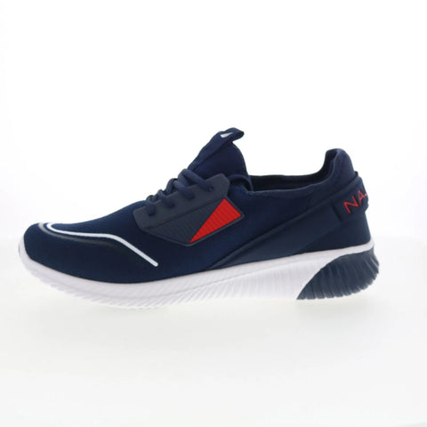 Nautica Vintro CV2123 Mens Blue Canvas Lace Up Lifestyle Sneakers Shoes